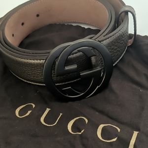 Authentic Gucci Bronze/Gunmetal Belt